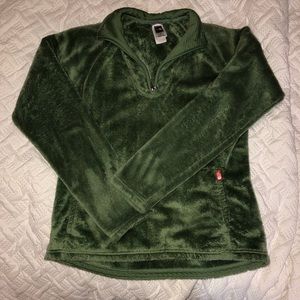 Women’s Half Zip North Face Fuzzy Sweater